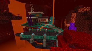 Screenshot of the Minecraft Bedrock Marketplace product Mountain Mansion created by Piki Studios.