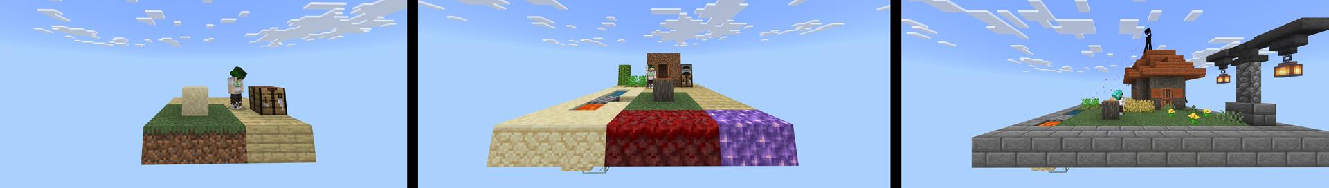 Panorama of the Minecraft Bedrock Marketplace product One Block! created by Piki Studios.