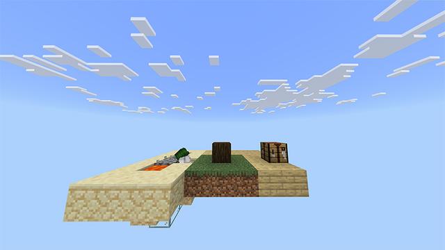 Screenshot of the Minecraft Bedrock Marketplace product One Block! created by Piki Studios.