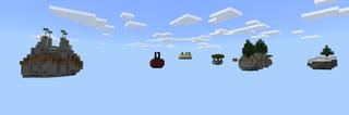 Panorama of the Minecraft Bedrock Marketplace product One Sheep Skyblock created by Piki Studios.
