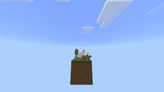 Screenshot of the Minecraft Bedrock Marketplace product One Sheep Skyblock created by Piki Studios.