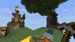 Screenshot of the Minecraft Bedrock Marketplace product Random Chunks Skyblock created by Piki Studios.