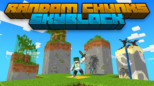 Thumbnail of the Minecraft Bedrock Marketplace product Random Chunks Skyblock created by Piki Studios.