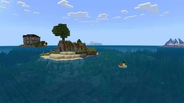 Screenshot of the Minecraft Bedrock Marketplace product SeaBlock created by Piki Studios.