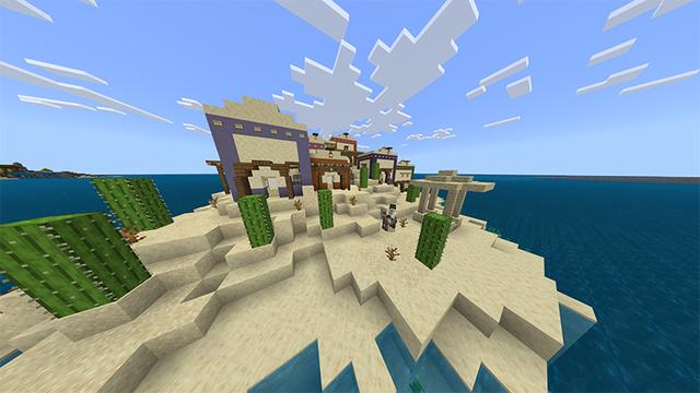 Screenshot of the Minecraft Bedrock Marketplace product SeaBlock created by Piki Studios.