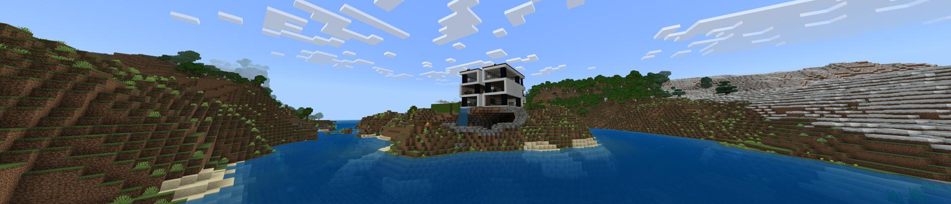 Panorama of the Minecraft Bedrock Marketplace product Secret Billionaire House created by Piki Studios.