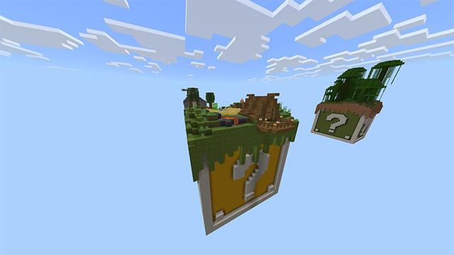 Screenshot of the Minecraft Bedrock Marketplace product Skyblock Luckyblock created by Piki Studios.