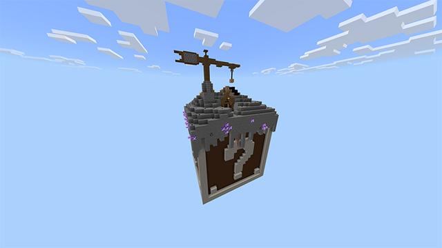 Screenshot of the Minecraft Bedrock Marketplace product Skyblock Luckyblock created by Piki Studios.
