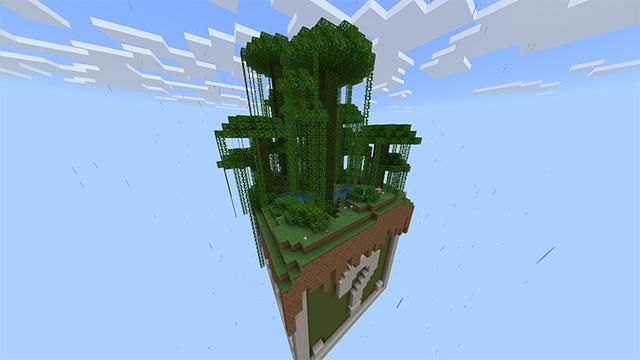 Screenshot of the Minecraft Bedrock Marketplace product Skyblock Luckyblock created by Piki Studios.