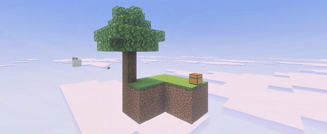 Panorama of the Minecraft Bedrock Marketplace product Skyblock created by Piki Studios.
