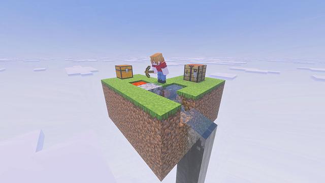 Screenshot of the Minecraft Bedrock Marketplace product Skyblock created by Piki Studios.