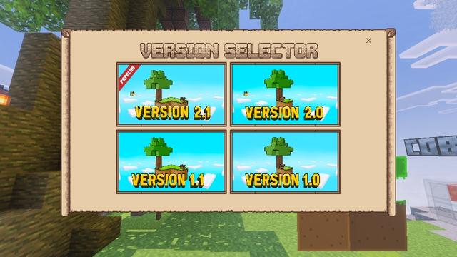 Screenshot of the Minecraft Bedrock Marketplace product Skyblock created by Piki Studios.