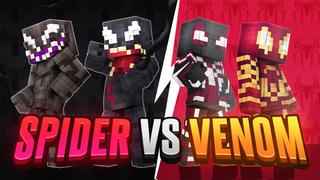 Thumbnail of the Minecraft Bedrock Marketplace product Spider VS Venom created by Piki Studios.