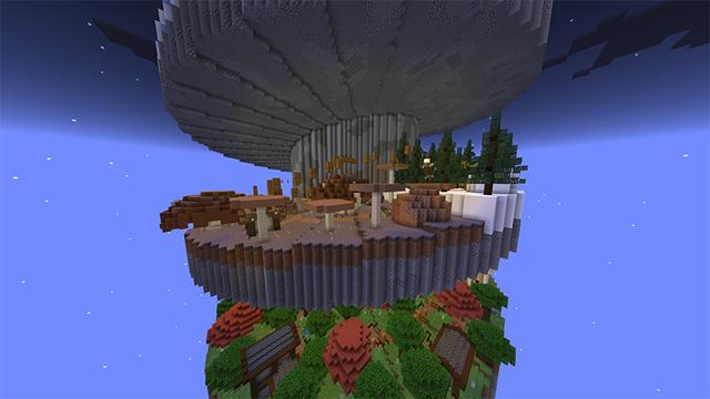 Screenshot of the Minecraft Bedrock Marketplace product Spiral Parkour created by Piki Studios.