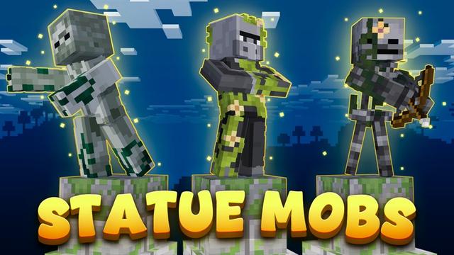 Thumbnail of the Minecraft Bedrock Marketplace product Statue Mobs created by Piki Studios.