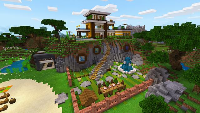 Screenshot of the Minecraft Bedrock Marketplace product Streamers Mansion created by Piki Studios.