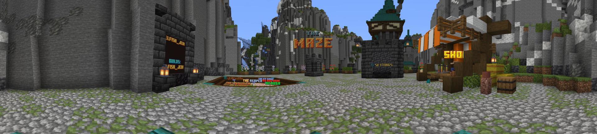 Panorama of the Minecraft Bedrock Marketplace product The Maze created by Piki Studios.