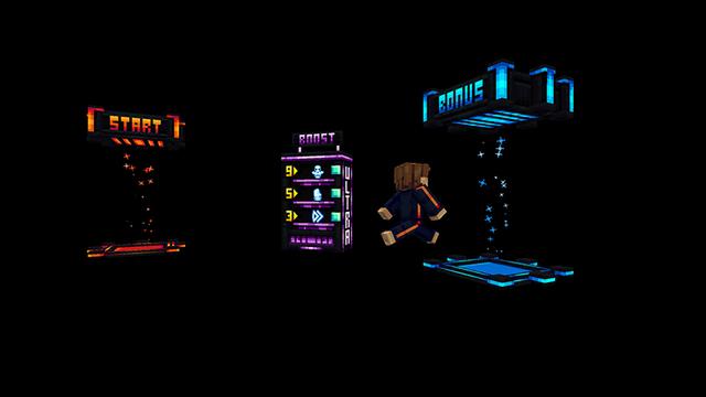 Screenshot of the Minecraft Bedrock Marketplace product ULTRA NEON 32 Extreme Parkour created by Piki Studios.