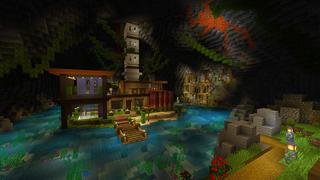 Screenshot of the Minecraft Bedrock Marketplace product Underground Mansion created by Piki Studios.