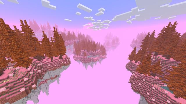 Screenshot of the Minecraft Bedrock Marketplace product Valentines Skyblock Luckyblock created by Piki Studios.