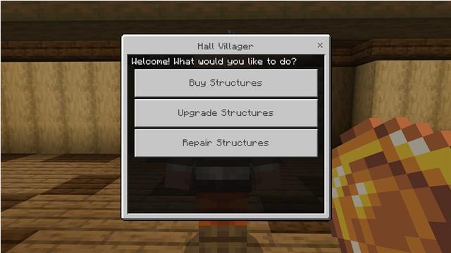 Screenshot of the Minecraft Bedrock Marketplace product Village Defense Add-On created by Piki Studios.