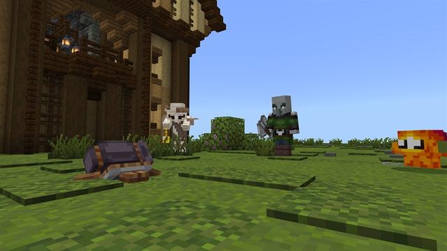 Screenshot of the Minecraft Bedrock Marketplace product Village Defense Add-On created by Piki Studios.
