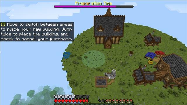 Screenshot of the Minecraft Bedrock Marketplace product Village Defense Add-On created by Piki Studios.