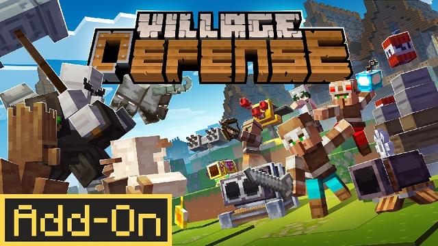 Thumbnail of the Minecraft Bedrock Marketplace product Village Defense Add-On created by Piki Studios.