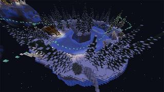 Screenshot of the Minecraft Bedrock Marketplace product Winter Parkour created by Piki Studios.