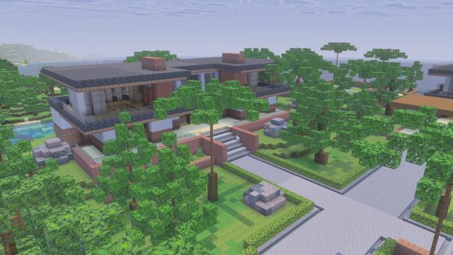 Screenshot of the Minecraft Bedrock Marketplace product Beach Mansion created by Pixel Smile Studios.