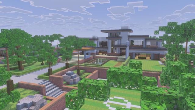 Screenshot of the Minecraft Bedrock Marketplace product Beach Mansion created by Pixel Smile Studios.
