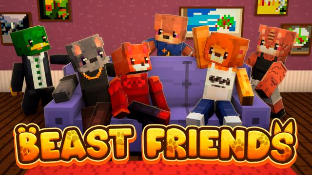 Thumbnail of the Minecraft Bedrock Marketplace product Beast Friends created by Pixel Smile Studios.