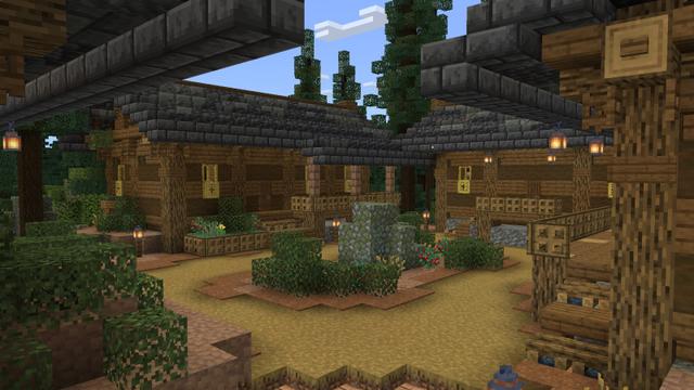 Screenshot of the Minecraft Bedrock Marketplace product Camp Base created by Pixel Smile Studios.