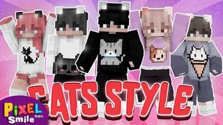 Thumbnail of the Minecraft Bedrock Marketplace product Cats Style created by Pixel Smile Studios.