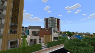 Screenshot of the Minecraft Bedrock Marketplace product City Survival+ created by Pixel Smile Studios.