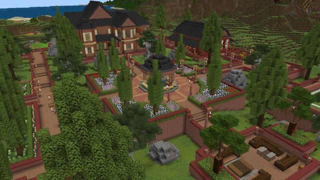 Screenshot of the Minecraft Bedrock Marketplace product Farm Mansion created by Pixel Smile Studios.