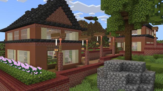 Screenshot of the Minecraft Bedrock Marketplace product Farm Mansion created by Pixel Smile Studios.