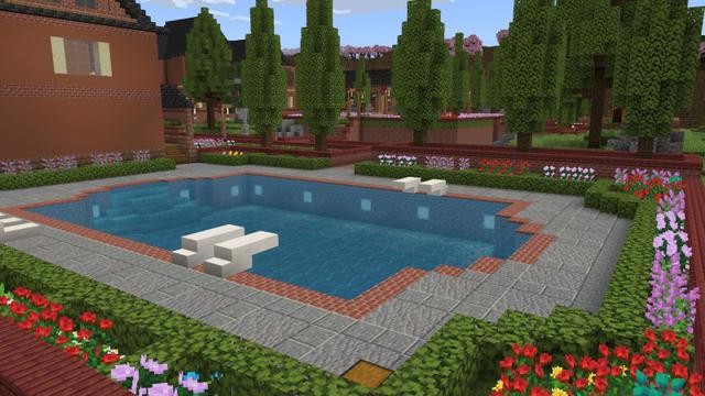 Screenshot of the Minecraft Bedrock Marketplace product Farm Mansion created by Pixel Smile Studios.