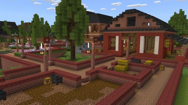 Screenshot of the Minecraft Bedrock Marketplace product Farm Mansion created by Pixel Smile Studios.