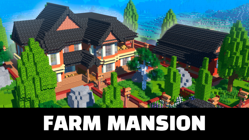 Farm Mansion by Pixel Smile Studios | CHUNK - Minecraft Bedrock ...