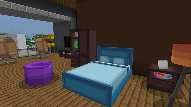 Screenshot of the Minecraft Bedrock Marketplace product Furniture: City created by Pixel Smile Studios.