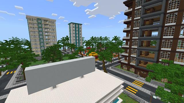 Screenshot of the Minecraft Bedrock Marketplace product Furniture: City created by Pixel Smile Studios.
