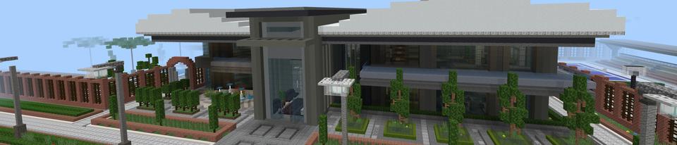 Panorama of the Minecraft Bedrock Marketplace product Gym Furniture created by Pixel Smile Studios.