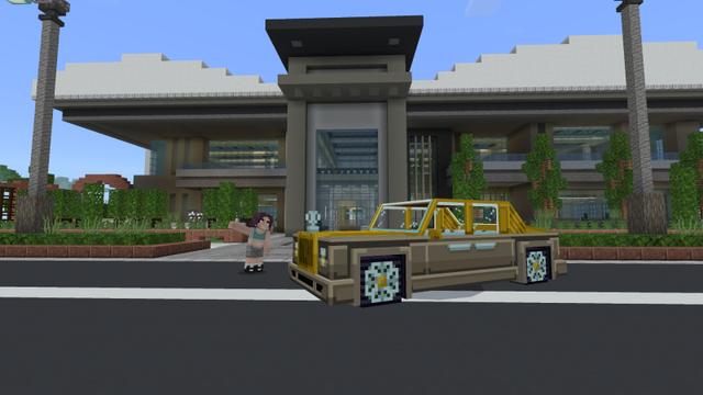 Screenshot of the Minecraft Bedrock Marketplace product Gym Furniture created by Pixel Smile Studios.