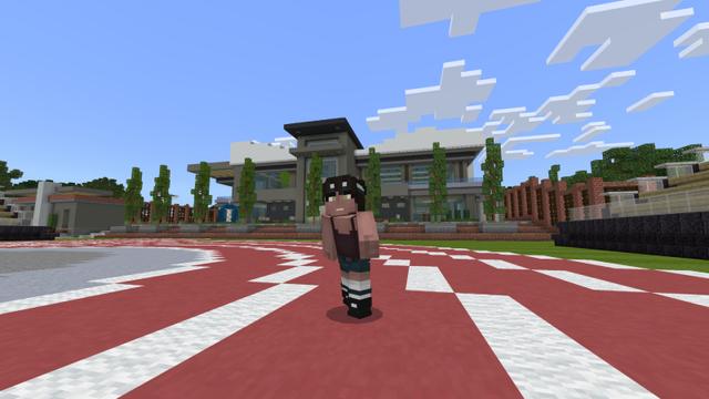 Screenshot of the Minecraft Bedrock Marketplace product Gym Furniture created by Pixel Smile Studios.