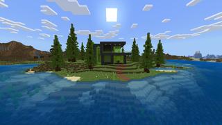 Screenshot of the Minecraft Bedrock Marketplace product Hacker Bunker created by Pixel Smile Studios.