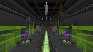 Screenshot of the Minecraft Bedrock Marketplace product Hacker Bunker created by Pixel Smile Studios.