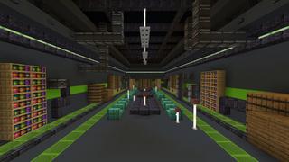 Screenshot of the Minecraft Bedrock Marketplace product Hacker Bunker created by Pixel Smile Studios.