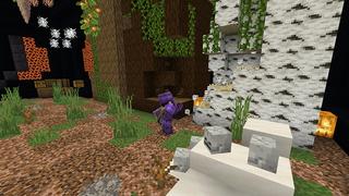 Screenshot of the Minecraft Bedrock Marketplace product Halloween Hacker Tools created by Pixel Smile Studios.
