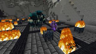 Screenshot of the Minecraft Bedrock Marketplace product Halloween Hacker Tools created by Pixel Smile Studios.